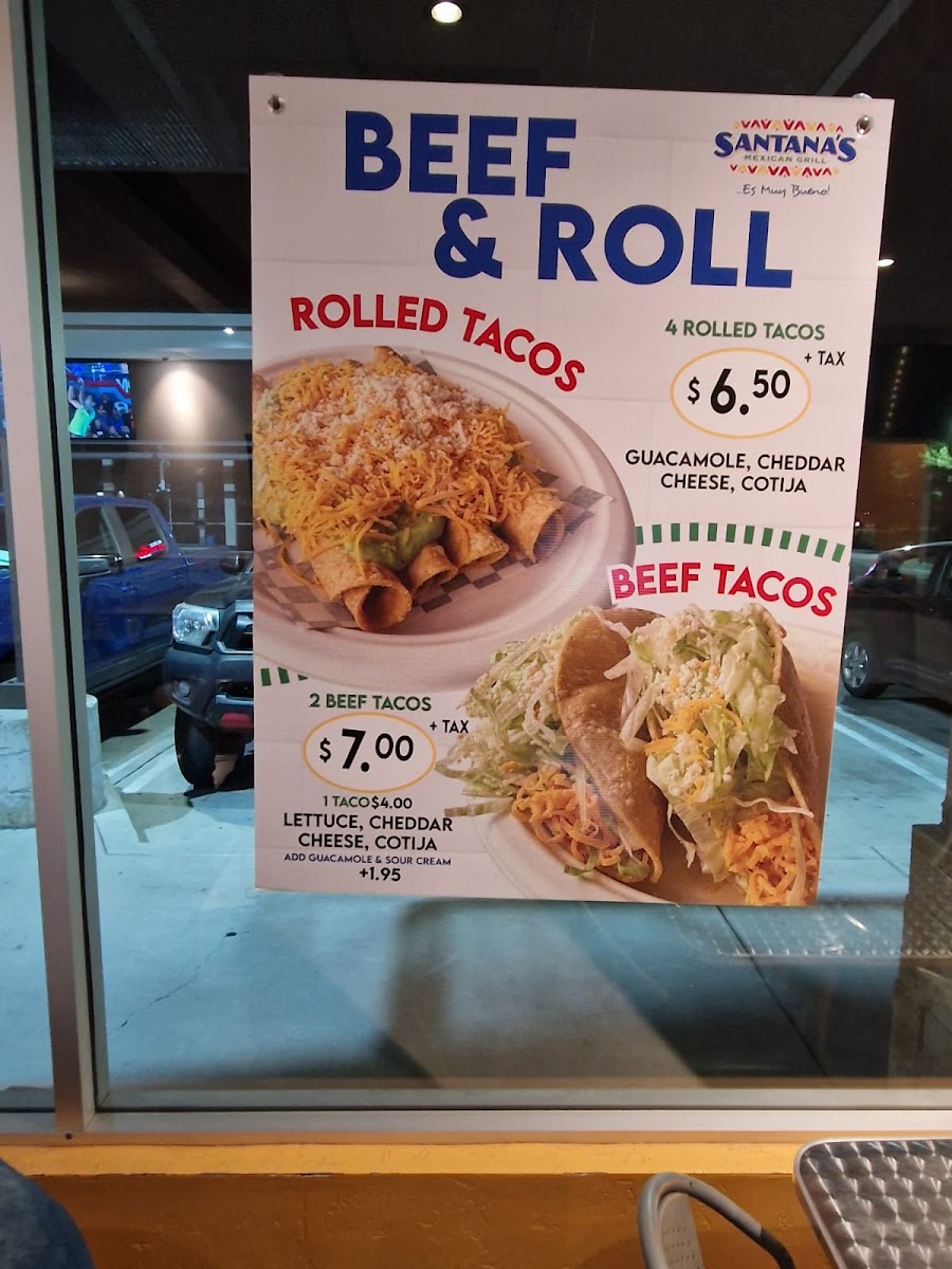 Santana's Mexican Grill Menu - Image 2